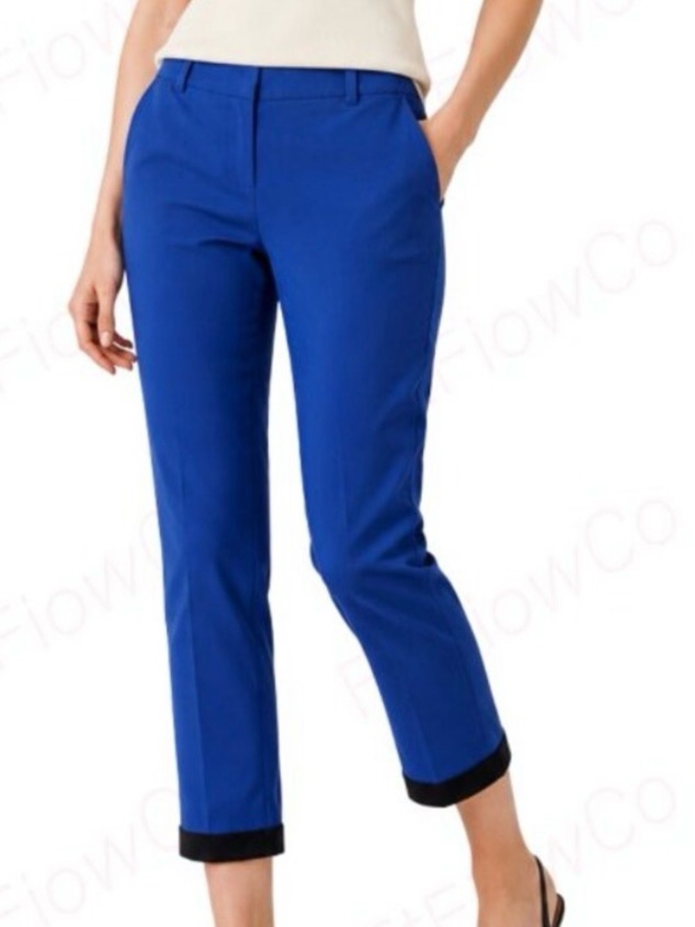 J. Crew Cafe Capri Cropped Straight-Leg Pants